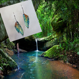 Handmade Windswept Fairy Butterfly Wing Earrings