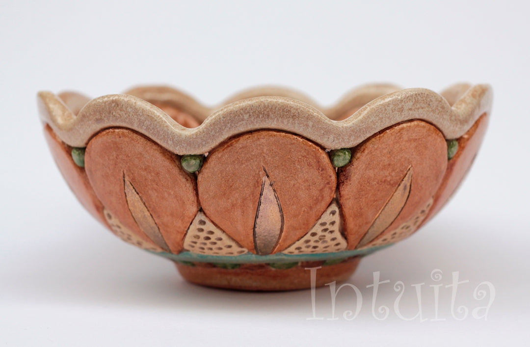 Mosaic Flower Small Mixing Bowl