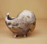 Handmade Raku Ceramic Animal Shape Flower Pot