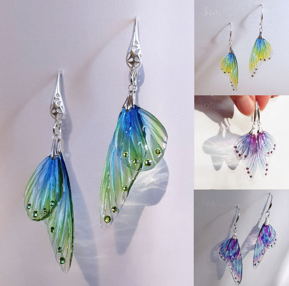 Enchanting Turquoise Butterfly Wing Earrings Stylish Unique - Inspire Uplift