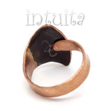 Handmade Faerie Enamel On Copper Ring