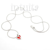 High Fashion Style Handmade Leaf Design Sterling Silver Necklace
