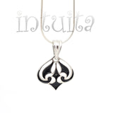 Handmade Enamel and Delicate Fantasy Flower Design Sterling Silver Dangle Earrings, Necklaces