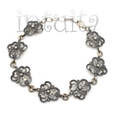 Fantasy Flower Sterling Silver Bracelet