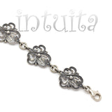 Fantasy Flower Sterling Silver Bracelet