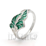 Delicate Grape Leaf Design Sterling Silver Dangle Earrings, Necklace, Rings