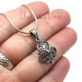 Handmade Fantasy Flower Sterling Silver Bracelet, Earrings, Necklace, Ring