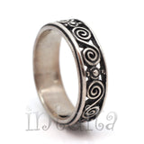 Filigree Design Coil Pattern Sterling Silver Ring