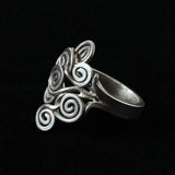 Fantasy Style Handmade Cornucopia Design Sterling Silver Ring