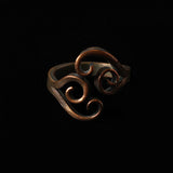 Fantasy Style Tendril Design Handmade Copper Ring Forged By Hand