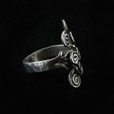 Fantasy Style Cornucopia Design Sterling Silver Ring, Size 55 (US 7 1/2)