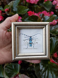 Tiny Alpine Longhorn Beetle Framed Giclée Print