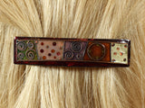 Handmade Enamel On Copper Hairgrip