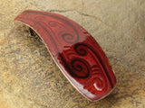 Large Fiery Red Hairgrip With Authentic Design