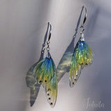Handmade Petal Shaped Fairy Butterfly Wing Earrings