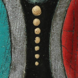 Enamel On Copper Hairgrip With A Face