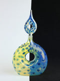Handblown Glass Color Shifting Perfume Bottle With A Hole Inside