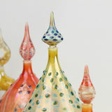 Handblown Glass Color Shifting Dotty Perfume Bottle