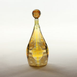 Handblown Glass Beige Perfume Bottle