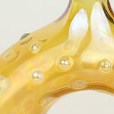 Handblown Dotty Glass Perfume Bottle With Doughnut Design