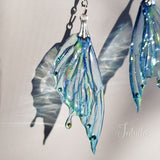 Handmade Dragon Butterfly Wing Earrings
