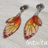 Handmade Tropical Butterfly Wing Earrings