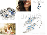 Lace Design Handmade Sterling Silver Leaf Tendril Pendants, Earrings, Bracelet, Rings