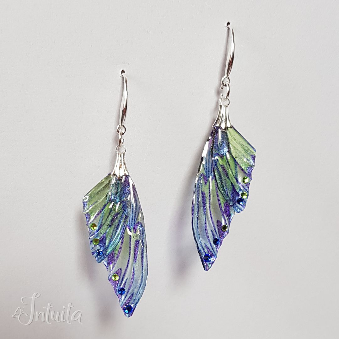 Handmade Windswept Fairy Butterfly Wing Earrings – Intuita Shop