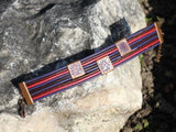 Handmade Leather Bracelets With 3 Enamel Mosaics