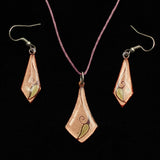 Handmade Kite Shape Enamel Jewel Set