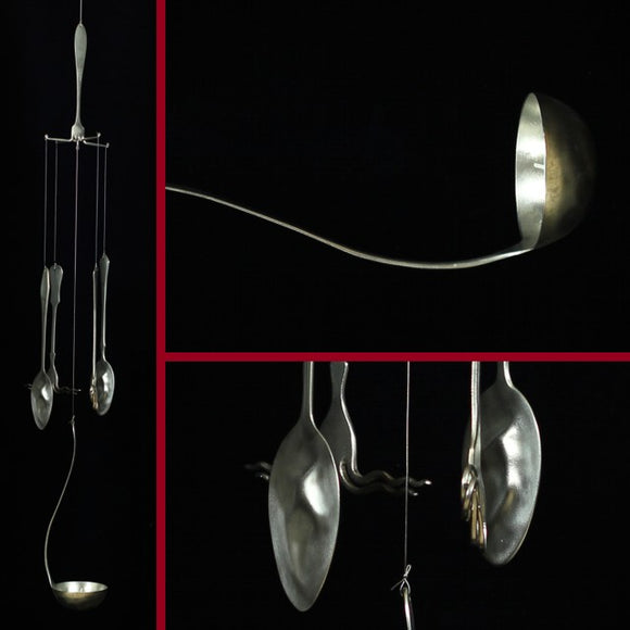 Recycled Windchimes Made Of Spoon, Fork And Ladle
