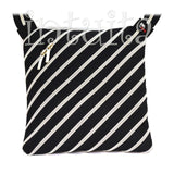 black and silver zip bag