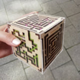 Wooden Cube Labirynth Arcade Game