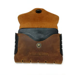Dark Brown Seamless Leather Purse For Men
