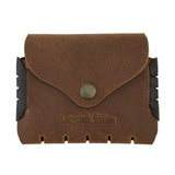 Dark Brown Seamless Leather Purse For Men