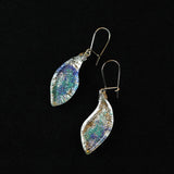 Handmade Uniquely Shaped Handpainted Glass Earrings