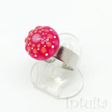 Handmade Small, Glow-in-the-dark, Dot Painted Ring