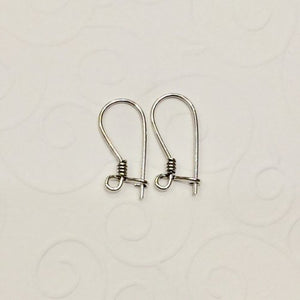 Sterling Silver Earring Kidney Ear Hook