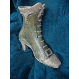 Raku Ceramic Mary Poppins' Boot Shape Inspired Flower Pot