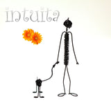 Dog Walker Wire Figurine